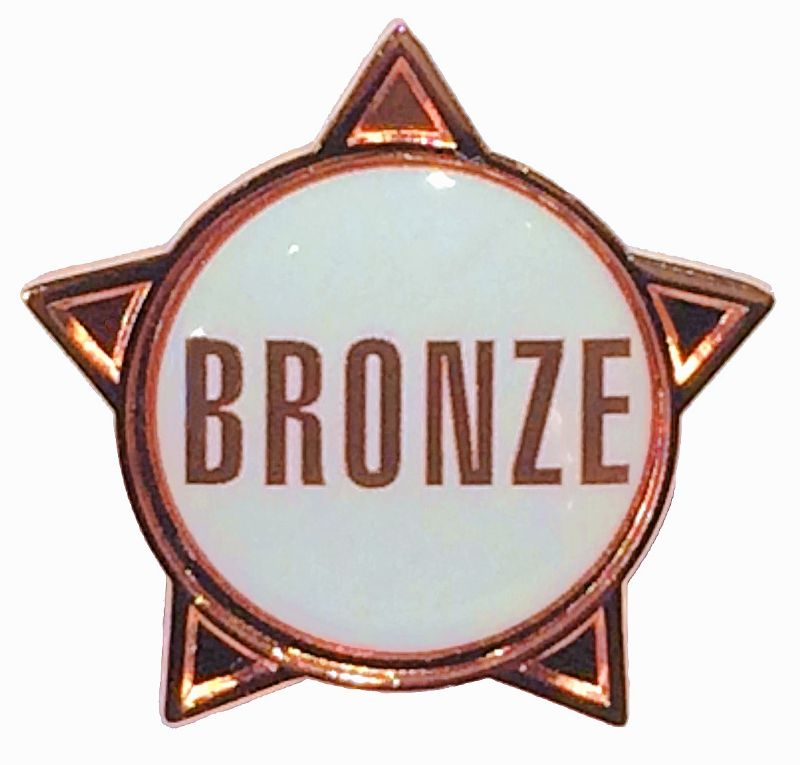 BRONZE (text) star badge